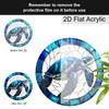Acrylic Sea Turtle Suncatcher Stained Glass Effect Window Hanging Ornament Turtle Lover Gifts