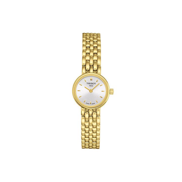 Tissot Женские часы Le Ai Collection с кварцевым механизмом 19,5 мм Серебристый циферблат Корпус из нержавеющей стали T058.009.33.031.00