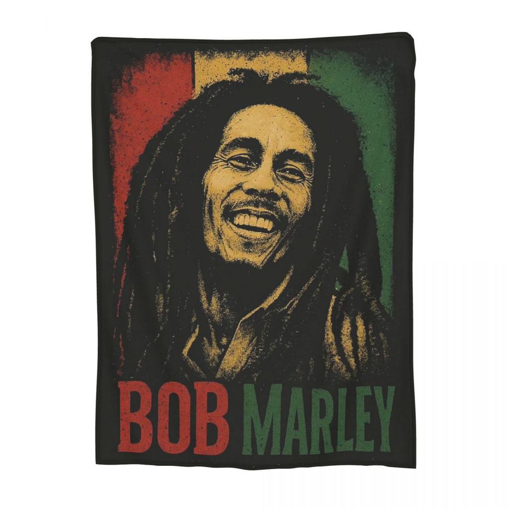 Bob Marley Album Reggae Music Jamaican Style Blanket Flannel Throw Blanket Throw Blankets for Bedding Throws Bedspread Quilt