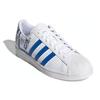 adidas Оригинальные Superstar Уютные Износостойкие Повседневные Кеды для Скейтбординга Бело-Синие Унисекс 'White Blue' Кроссовки GW5784