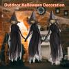 3Pcs Screaming Witch Halloween LED Display Large with Stakes Gifts Garden Decoration