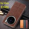 Роскошный магнитный адсорбционный кожаный чехол для Vivo X100s X 100s Flip Cover Защитный чехол Capa Fundas Coque