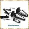 3 Size Electro Sex Anal Plug Prostate Massage Anal Electro Stimulator Big Butt Plug Electro Shock Vaginal Medical Themed Toys