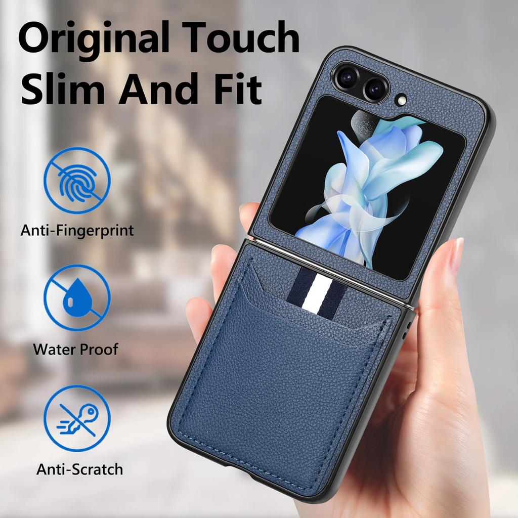 Кожаный чехол с защитой от пота для Samsung Galaxy Z Flip6 5G Flip5 Flip 6 5 Flip4 Flip3 Flip 4 3 Противоударные аксессуары для телефонов
