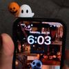 Хэллоуин Призрак Телефонный Друг Милый Наклейка Призрак Топпер для Телефона Мини Фигурки для Телефона Сюрприз Игрушка для Всех Телефонов Декор для Стола