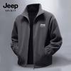 JEEP SPIRIT Men's Fleece-Lined Stand Collar Jacket