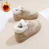 Women's Winter Faux Fur Lining Snow Booties Non-Slip Platform Warm Plush Fleece Lined Short Ankle Boots Shoes Faux Suede Walking Sneakers for Women