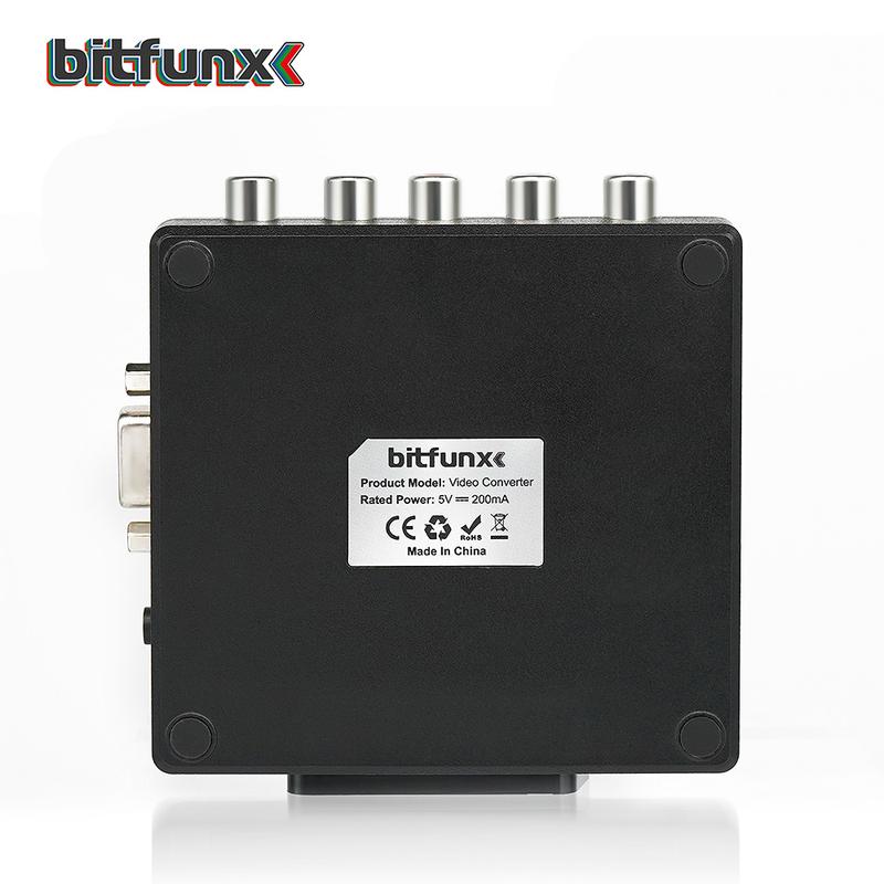 Bitfunx RGBS VGA в YPBPR Компонентный Конвертер SCART в YPBPR YCBCR Для Ретро Игровых Консолей Nintendo 64 PS1 PS2 Dreamcast
