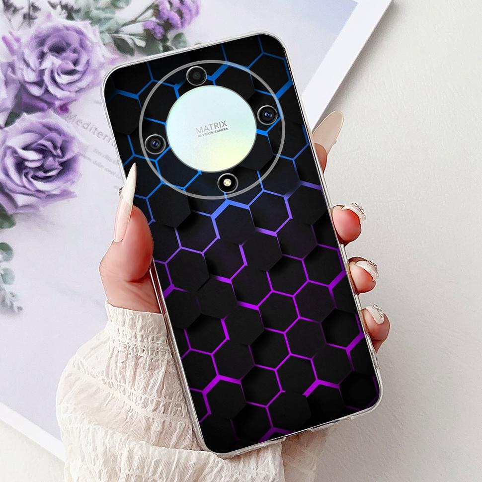Чехол для Honor X9b 5G Цветок Бабочка Расписной Чехол Мягкий Силиконовый Корпус Для Honor X9 X9 b HonorX9b 5G Чехол для Телефона