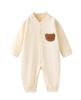 Baby Long Baby Newborn Front Opening All Over Bear Pattern [Hapipana] Rompers, Coveralls, Sleeves, Clothes, 100% Cotton, Clothes, Type, Cute, Girls,