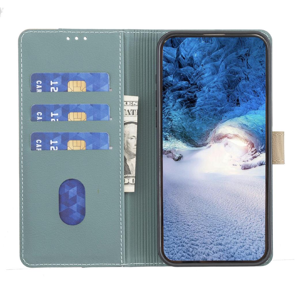 BINFEN COLOR BF33 For Samsung Galaxy F16 5G/M16 5G Leather Case Splicing Color RFID Blocking Wallet Stand Phone Cover