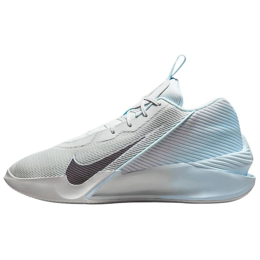 New Nike Anti Slip Wear Resistant Low Top Basketball Shoes Men's White Blue HF1804-002