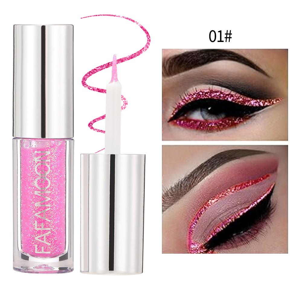 Slim Shiny Eye Liners Eyeshadow Liquid Pencil Pearlescent Silkworm Stick Waterproof Diamond Glitter Sequins Eyeliner Makeup
