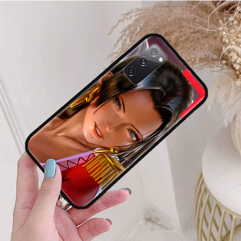 Черный чехол для Xiaomi Poco X6 X4 M5 M6 F5 F6 C65 C55 C50 C51 C40 Pro Redmi 14C A3X 13C 12C 11T 10A 9C Note 7 6 8A Plus W-74 One Piece Nami Hancock