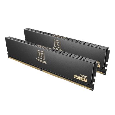 EXPERT Black Team DDR5 6000МГц 32ГБ x 2 Настольная Оригинальная Пожизненная Гарантия в CTCED564G6000HC34BDC01 T-CREATE PC5-44800 (Комплект 64 ГБ) Память, Высокоскоростная