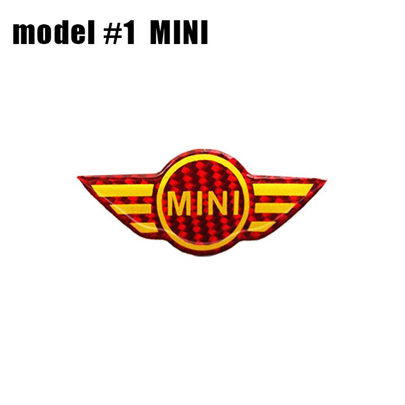 1Pcs Car Styling Steering Wheel Emblem Badge Stickers For MINI Cooper One S JCW Countryman R50 R52 R53 R55 R56 F54 F55 F56 F60 gzpxv22