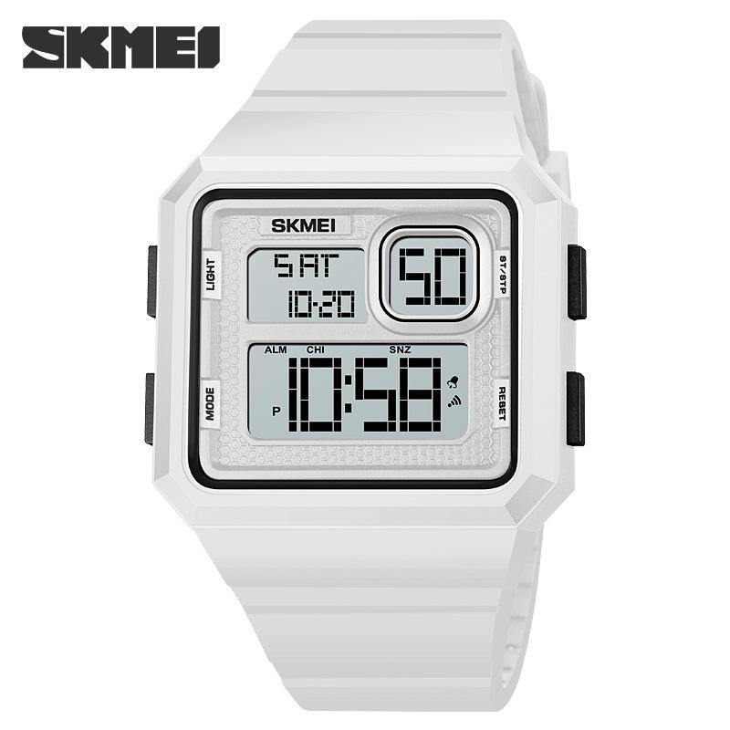 Moment beauty skmei многофункциональные спортивные квадратные электронные часы, мужские студенческие спортивные часы для отдыха на открытом воздухе