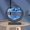 Flowing Sand Painting Art Hourglass Rotatable 3D Round Glass Deep Sea Quicksand Sandglass Modern Home Decoration Sand Clock Gift