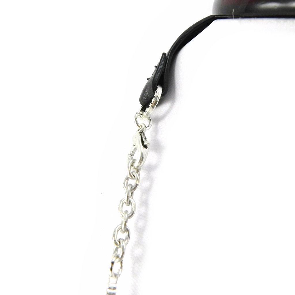 Les Trésors De Lily [H9872] — Дизайнерское колье «Синай» серебристо-красного цвета