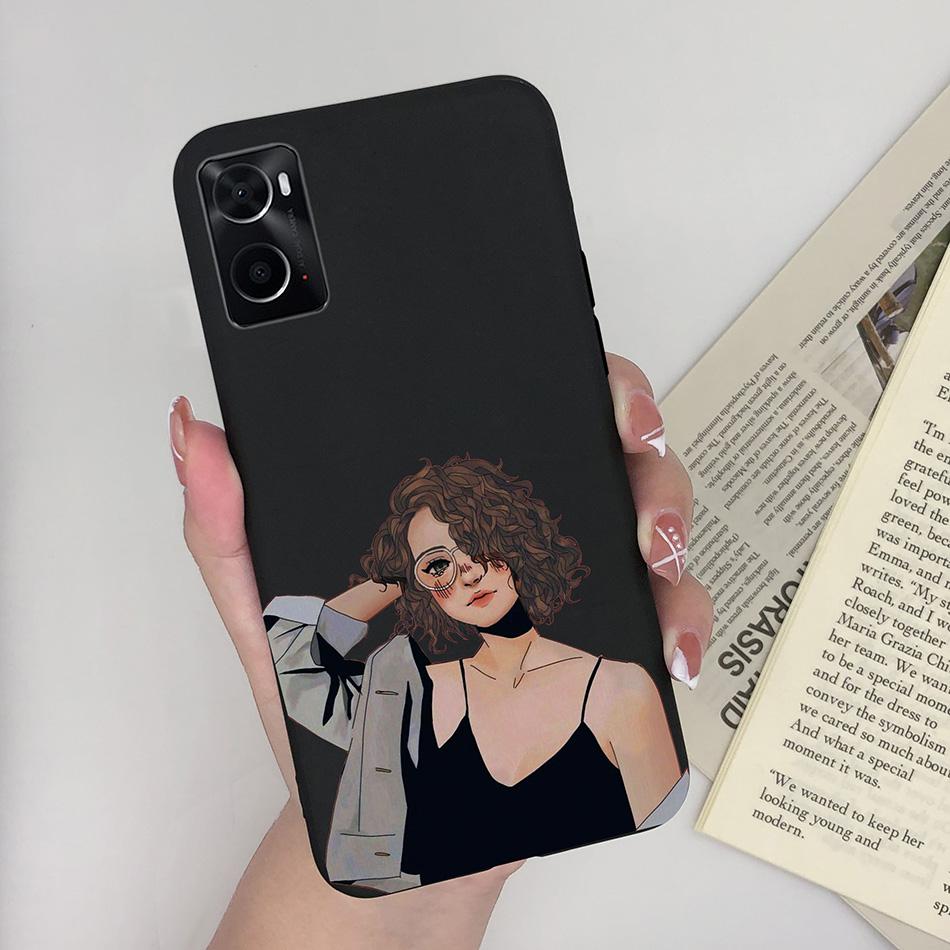 Phone Case For Oppo A96 A97 Cat Monster Soft Matte Silicone Anti Drop Back Cover For Oppo A 96 97 OppoA96 Bumper Funda Coque Bag