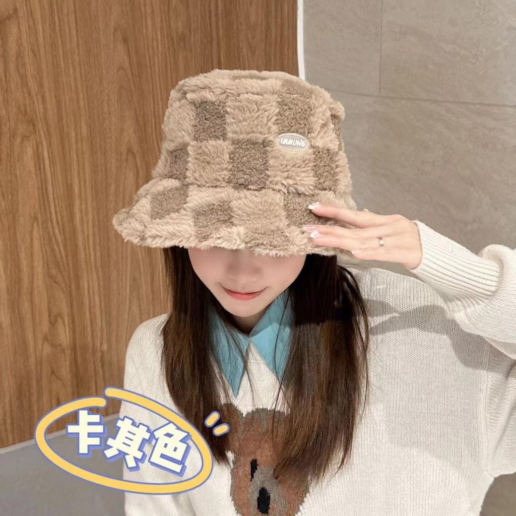Женская модная кепка осень-зима утепленная теплая шапка корейский стиль холодостойкая ветрозащитная панама из шерпы