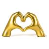 Heart Shaped Love Hands Show Pieces for Home Decor Living Room Items | Cute Gift Item for | Modern Center Table Tv Shelf Office Interior Statue