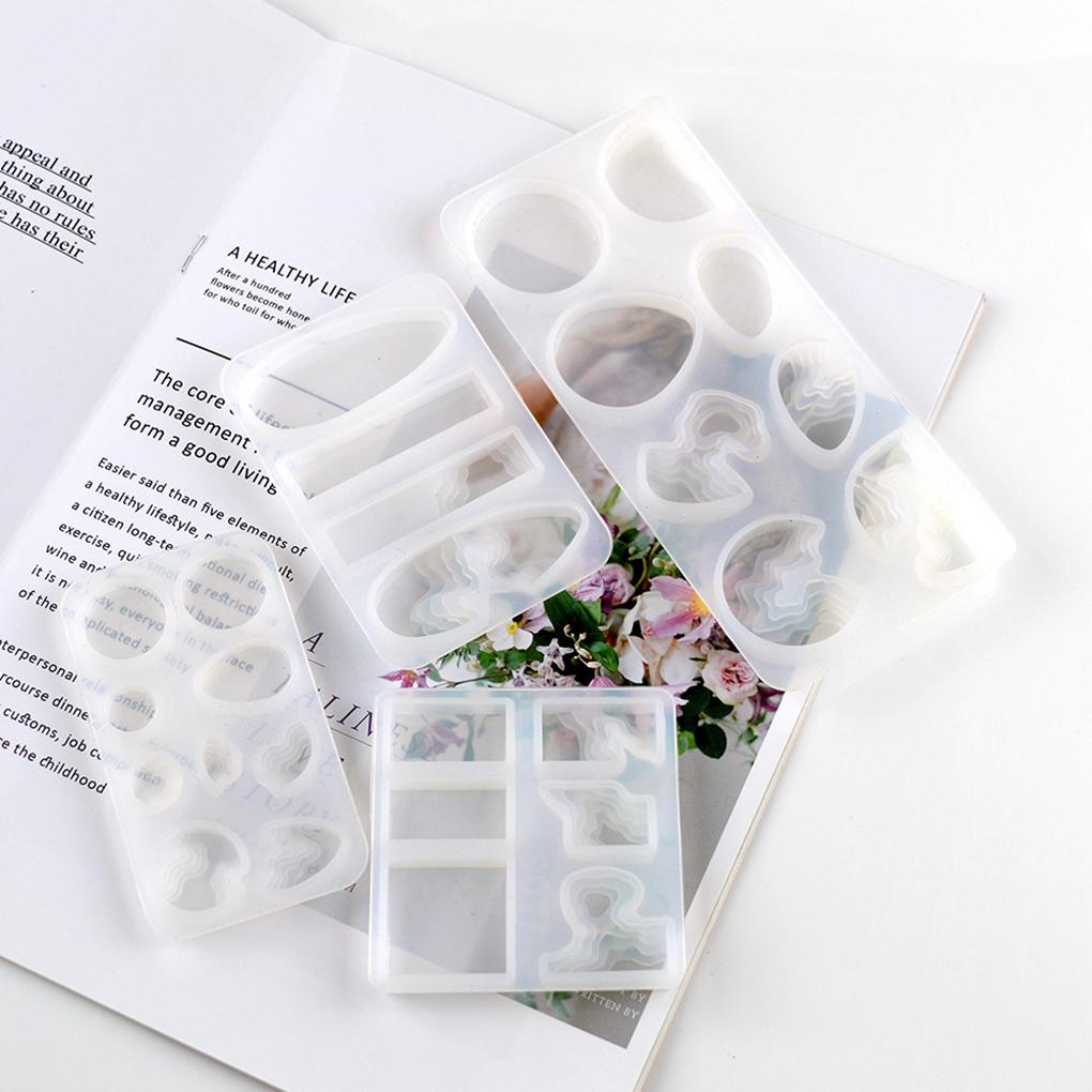 Форма для подвески из смолы «Береговая линия», гибкие, устойчивые к разрывам формы для самостоятельного изготовления, форма для подвесных украшений, саморасслабляющиеся, ручные приспособления для художественного творчества