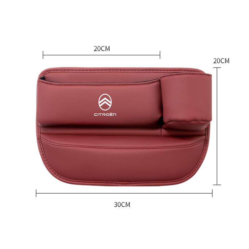 PJHC7 Car Seat Organizer Gap Filling Storage Box For Citroen C5X C3 C4 Aircross Picasso Cactus Celysee e-C3 e-C4 C6 C1 C2 Berlingo