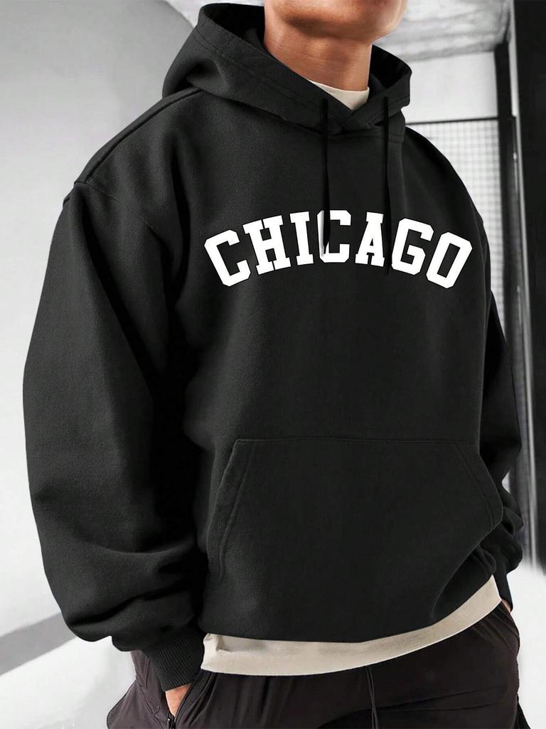 Мужская толстовка Manfinity Homme свободного кроя с капюшоном, карманом-кенгуру и завязками на шнурке