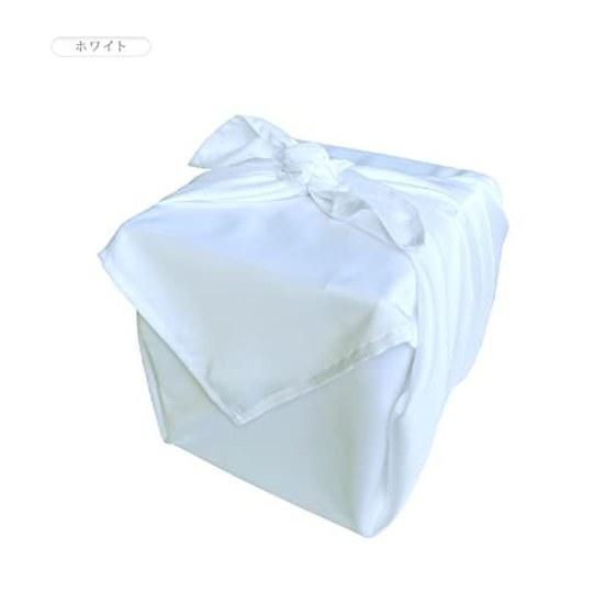 Mashule Furoshiki 110cm 3.5 Shaku Wedding Funeral Ceremony Memorial Service Burial Cover Urn White Polyester Large Plain (1 piece white)