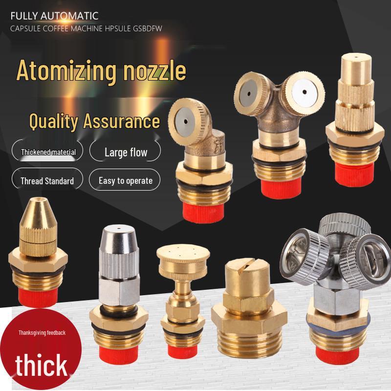 All-Copper Atomizing Nozzle for Dust Control and Cooling in Construction Sites and Agriculture
