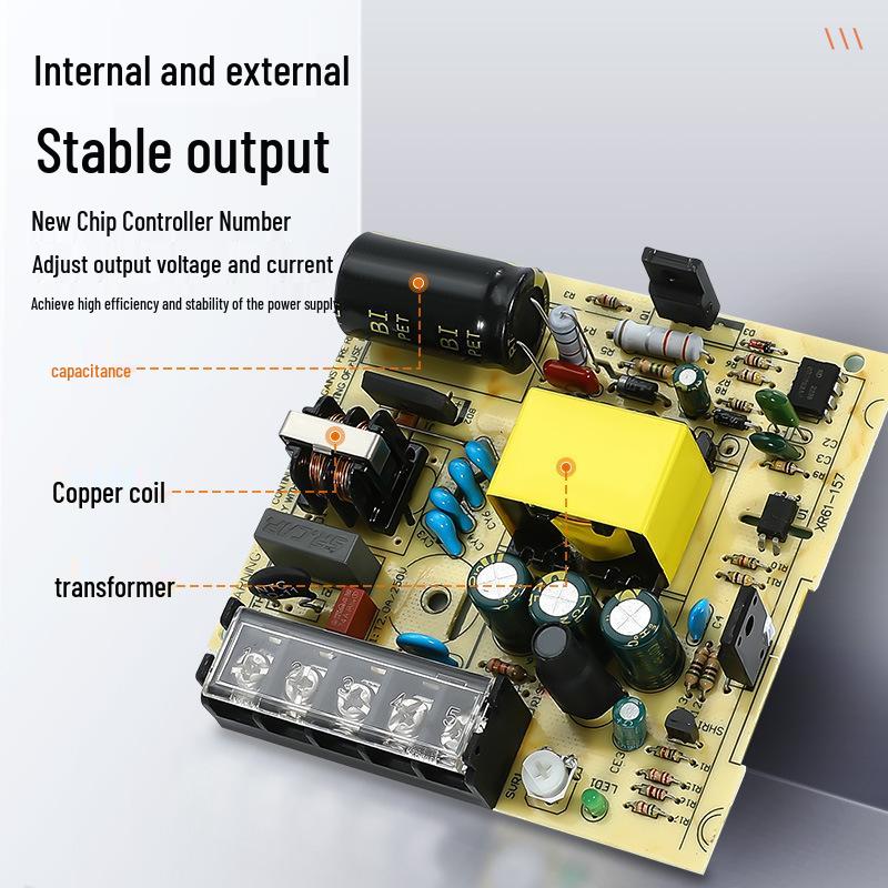 LRS-75W Dual Output Industrial Control Power Supply: 12V & 24V DC Regulated Switching.