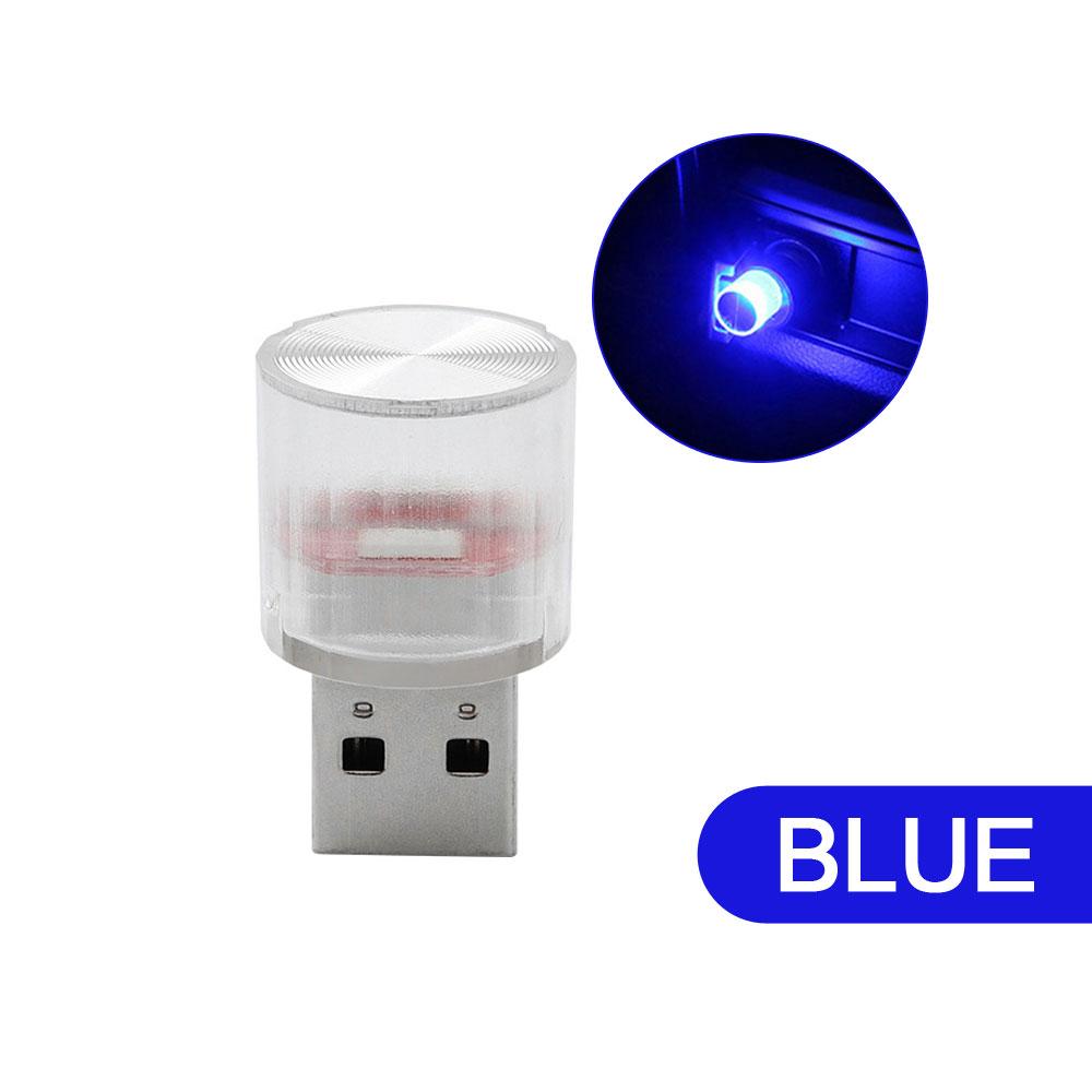 1Pc Universal Car Mini USB LED Atmosphere Lights Decorative Lamp for Party Ambient Modeling Car Home Portable Plug Play Lights