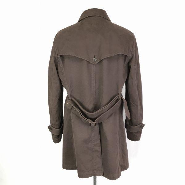 Morgan Homme Хлопковое пальто со стойкой мужское XL Коричневое Большой размер Верхняя куртка Одинарный разрез(ИСПОЛЬЗОВАЛ)