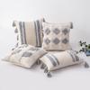 Home Decoration Ethnic Style Cushion Bedside Ins Moroccan Lace Tassel Tufted Pillow Cover