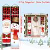 Christmas Snowman Door Curtain Banner Merry Christmas Decorations For Home 2025 Navidad Kerst Natal Noel Xmas Decor New Year