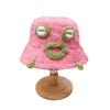 Funny frog plush hat women autumn and winter thickened cold warm bucket hat cute personality basin hat tide
