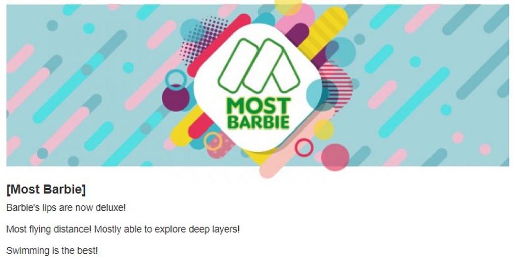 Rob Lure Most Barbie F 36 мм 3,4 грамма Плавающая приманка 02 (0038)