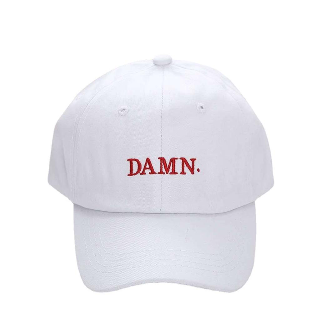 New European and American slang DAMN HAT cap Trend Bay along baseball cap pure cotton