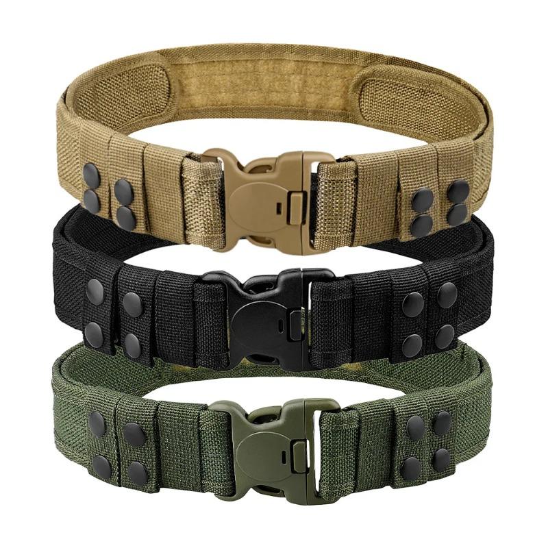 1pc Quick Release Tactical Belt for Men Fashion Style Combat Belt for Outdoor Activities and Fishing