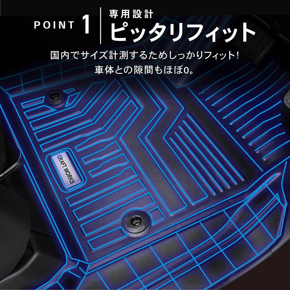 Craftworks NBOX Коврики для пола Автомобильные 3D Водонепроницаемые Устойчивые к пятнам Резиновые JF5 JF6 Резиновые EX G TPE Салон Эксклюзивные Пользовательские Аксессуары Новый Пользовательский N-BOX