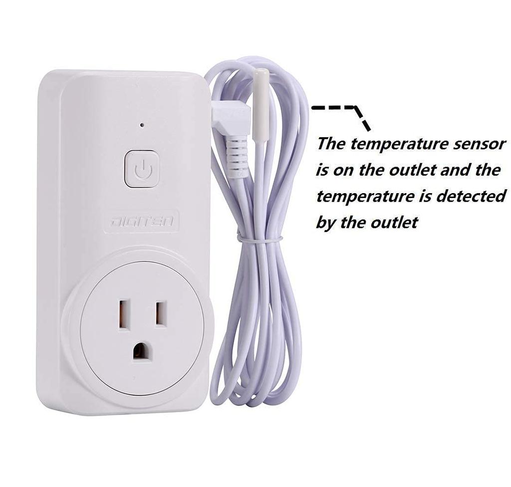 DIGITEN WTC200 Беспроводной регулятор температуры Термостат Розетка Пульт дистанционного управления Датчик температуры NTC Зонд Режим нагрева Охлаждения Вентилятор Нагреватель для