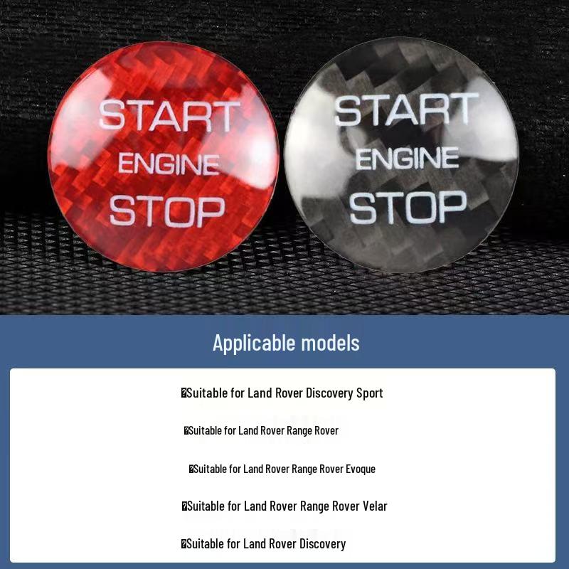 Наклейка на кнопку Start/Stop из настоящей карбоновой fibers для BMW, Mercedes-Benz, Volkswagen, Toyota, Nissan, Honda, Suzuki