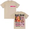 Rapper Bad Gyal Album Graphic Tshirt Fashion Hip Hop T Shirt Harajuku Oversized Cotton Men Women Casual Y2K T Shirts Streetwear