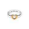 Pandora Кольцо-слайдер с двумя цветами и сверкающим сердцем Moments Women rings 162504C00