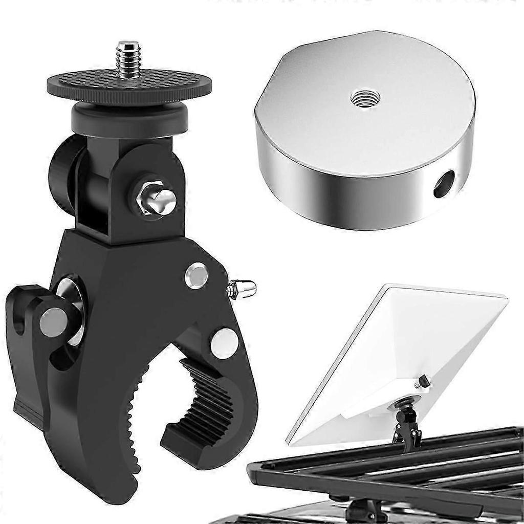 Adjustable Pole Mount Bracket Compatible with Starlink Mini Satellite Dish for RV Ladders and Yacht Railings Installation