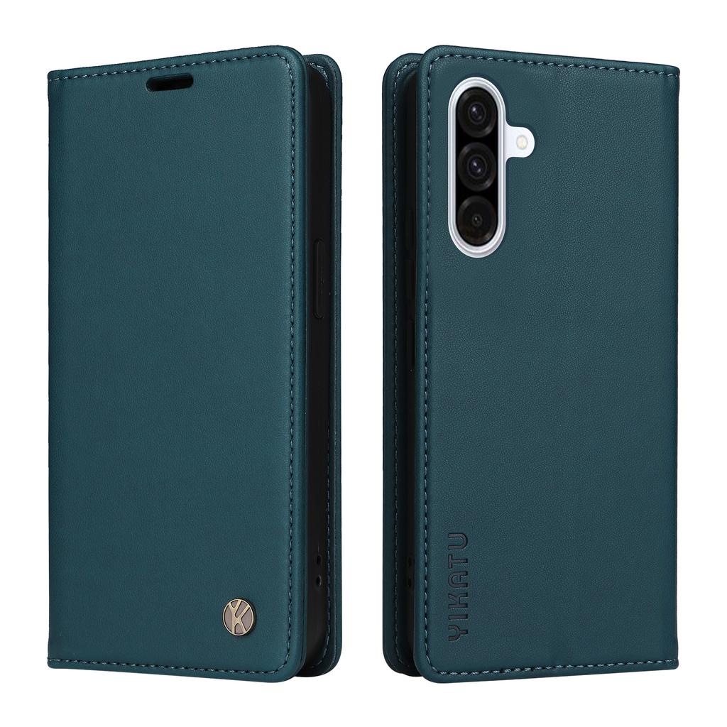 For Samsung Galaxy A56 5G Phone Cases YIKATU Magnetic Closure PU Leather Mobile Cover