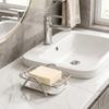 2PCS Rustproof Self Draining Soap Dish Space Saving Soap Storage Rack Soap Tray  for Bathroom
