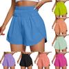 Женские повседневные летние эластичные пляжные шорты однотонные повседневные шорты