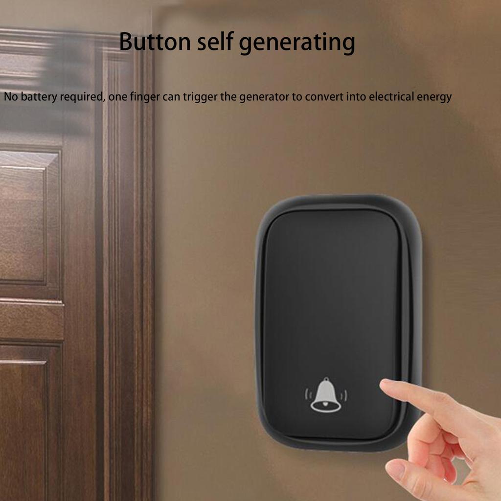Беспроводной домашний интеллектуальный электронный пульт дистанционного управления Doorling Wireless Energy Bell (может работать без батареек)